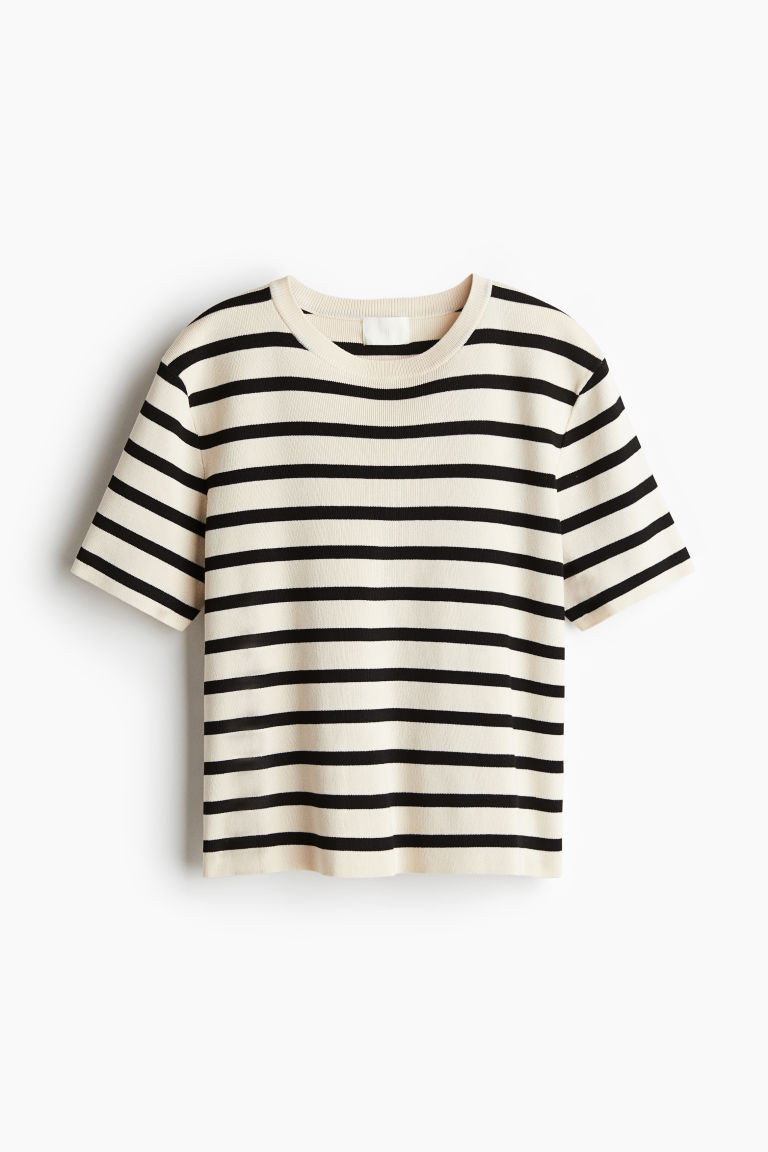 Fine-knit T-shirt | H&M (UK, MY, IN, SG, PH, TW, HK)