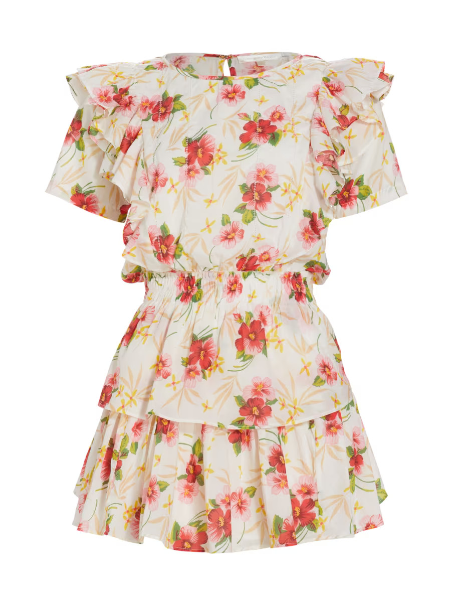 LoveShackFancy Natasha Ruffled Minidress | Saks Fifth Avenue