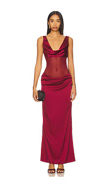 superdown Astri Maxi Dress in Wine from Revolve.com | Revolve Clothing (Global)