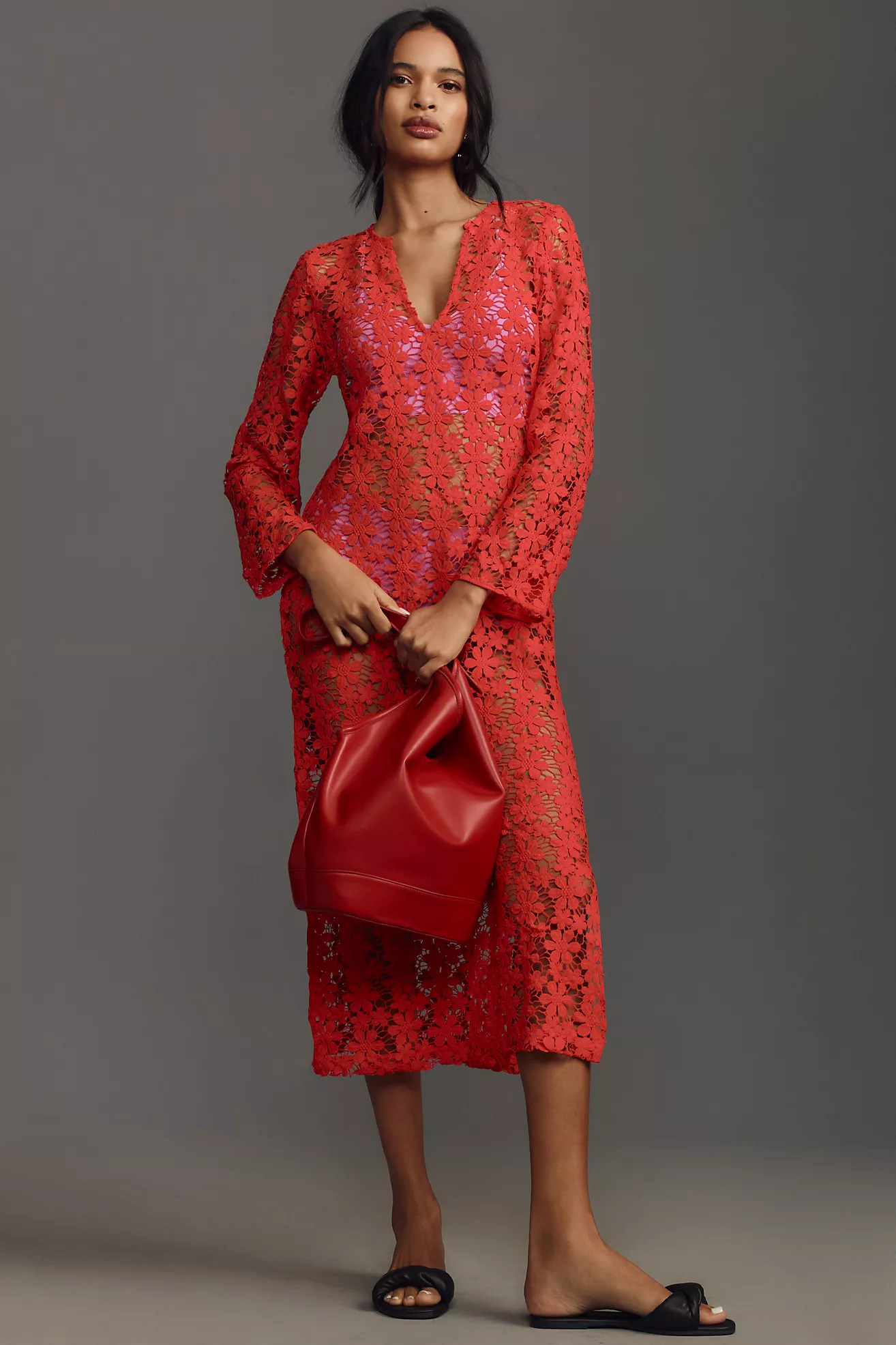 By Anthropologie 3D Floral Kaftan | Anthropologie (US)