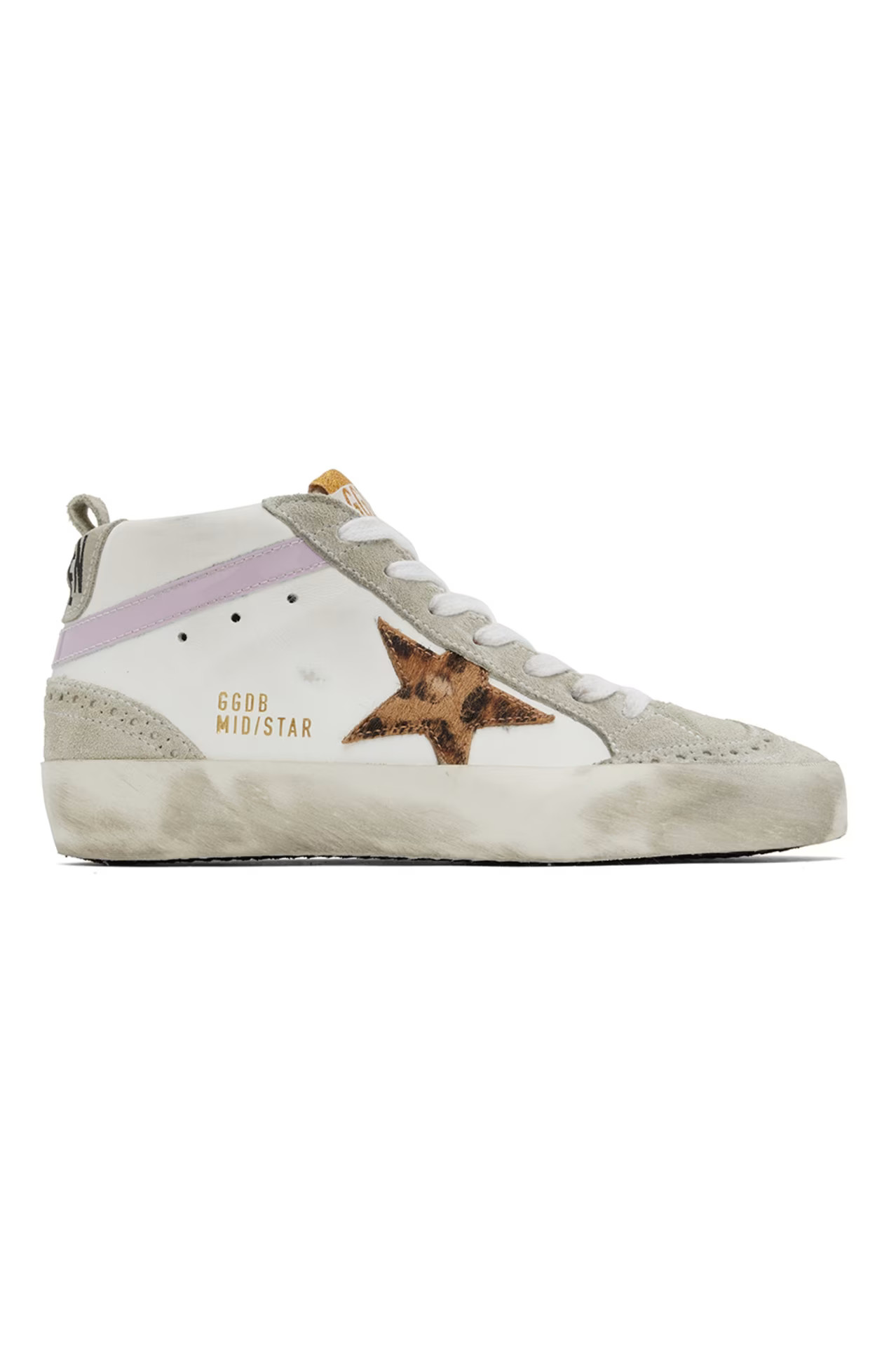 SSENSE Exclusive White & Gray Mid Star Classic Sneakers | SSENSE