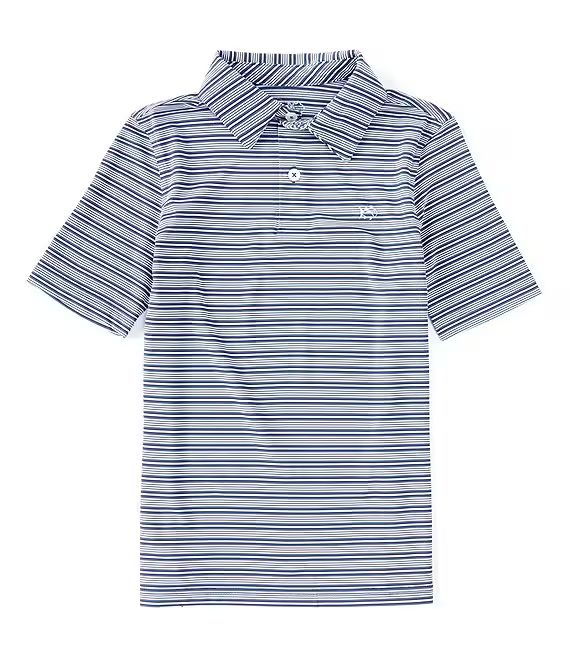 Little/Big Boys 4-16 Short Sleeve Crawford Stripe Performance Polo Shirt | Dillard's