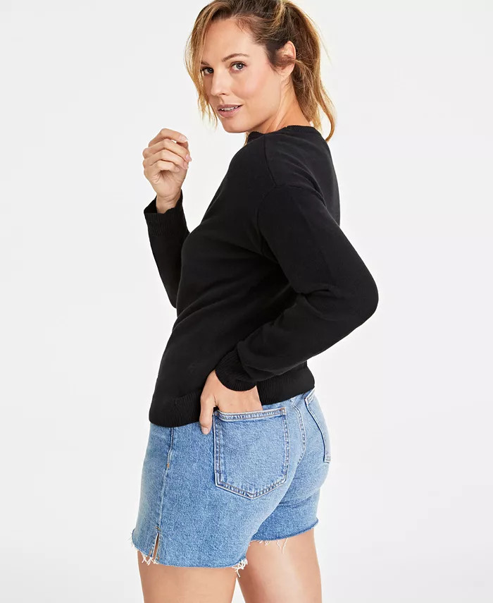Women's Crewneck Sweater, Created for Macy's | Macy's