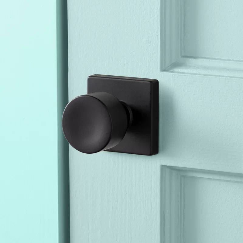 Wayfair Basics Orchard Hill Privacy Door Knob with Square Rosette | Wayfair North America