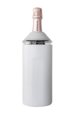 Vinglacé Wine Bottle Insulator | Stainless Steel | Double Walled | Vacuum Insulated | Tritan Plastic | Amazon (US)