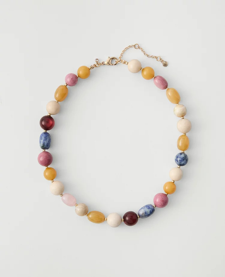 Mixed Stone Statement Necklace | Ann Taylor