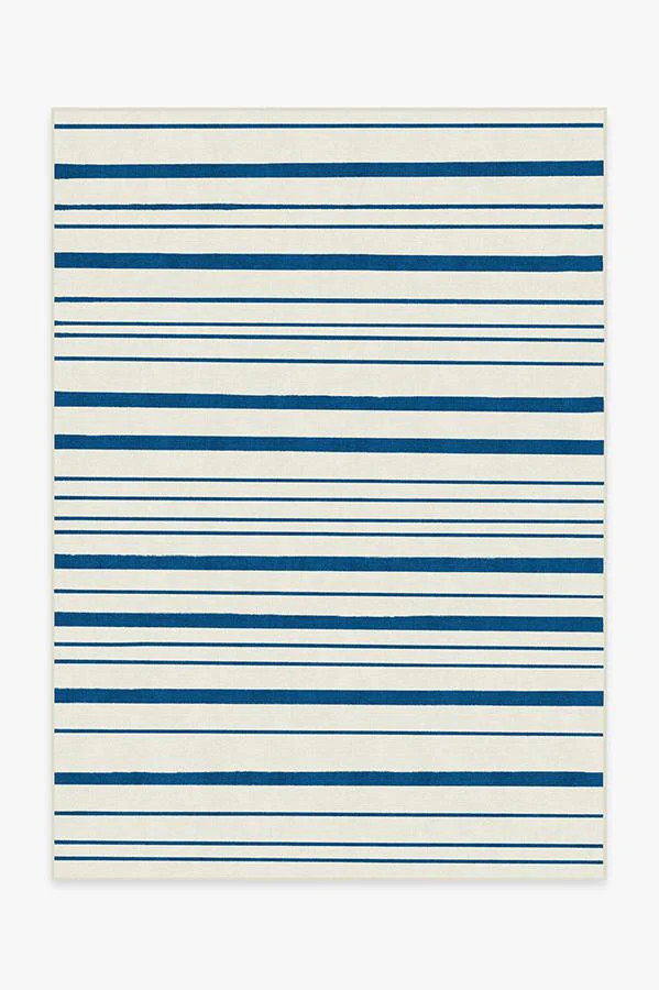 Hudson Stripe Indigo Rug | Ruggable