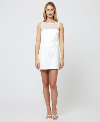 French Connection Women's Carey Boat-Neck Satin Dress - Macy's | Macy's