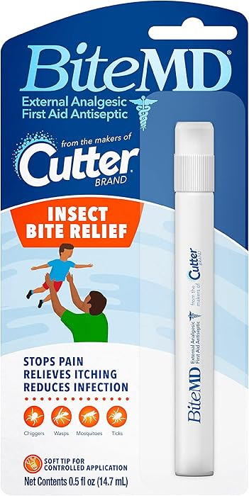 Cutter BiteMD Insect Bite Relief Stick, Analgesic And Antiseptic, 0.5 Fl Oz | Amazon (US)
