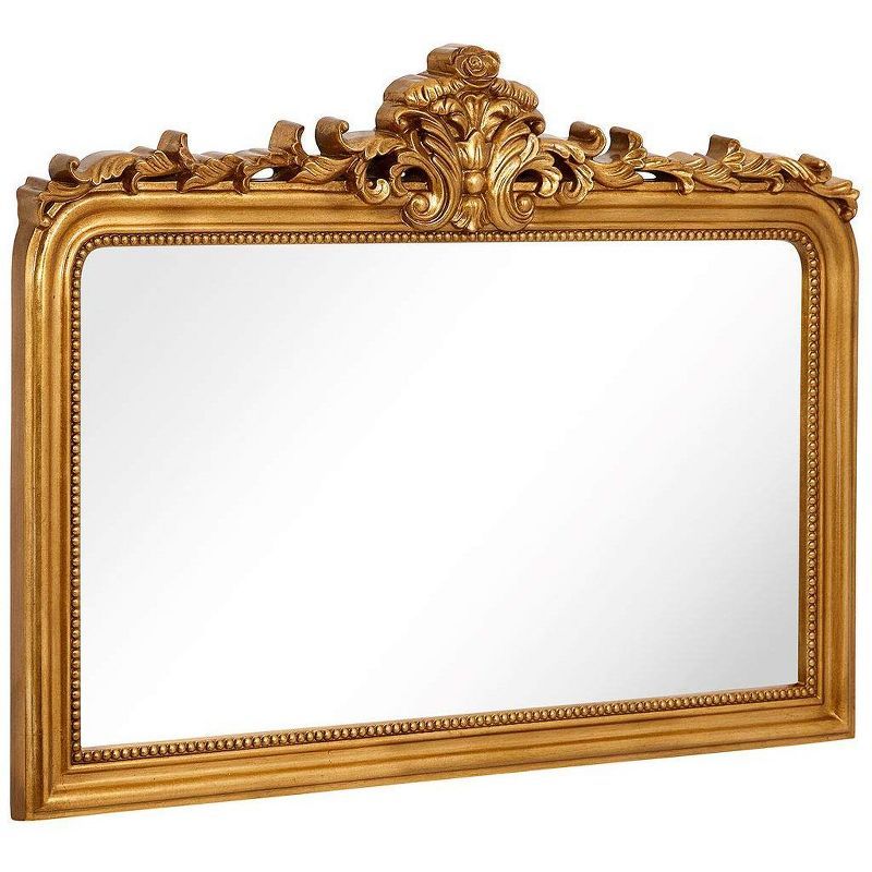 Hamilton Hills  40" x 30.5" Top Gold Baroque Wall Mirror | Target