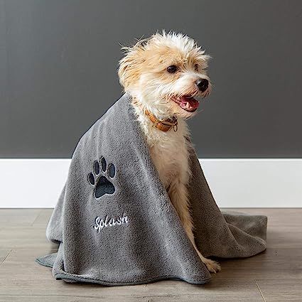 Large Personalized Premium Bath Towel for Dogs - Dry Your Dog with This Super Absorbent, Cozy, To... | Amazon (US)