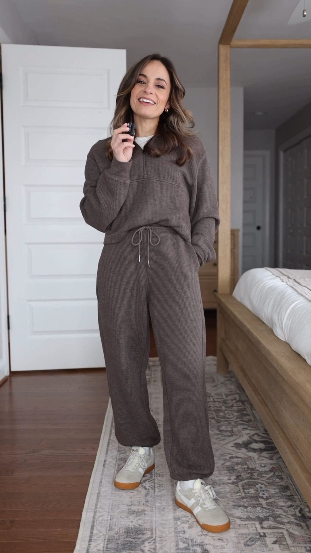 A cozy winter jogger set from @athleta you’ll want to live in all winter. #AthletaPartner

The Athleta Semi Annual Sale going on is an extra 30% off sale.
 
The Tranquil Joggers and ½ Zip are a soft and cozy lined waffle knit. The joggers have a generous fit, that’s still petite-friendly (shown on me at 4’10”).
  
Tranquil Waffle 1/2 Zip Sweatshirt: XXS in chocolate heather
Tranquil Mid Rise Waffle Jogger: Petite XXS in Chocolate Brown Heather


#LTKPetite #LTKSaleAlert