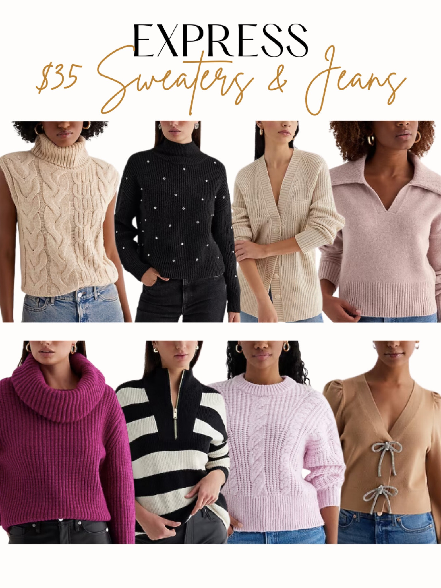 Express Black Friday Sale🌟

Fall sweaters, winter sweaters, holiday outfits, Christmas outfit, gifts for her, gift guide for herr

#LTKGiftGuide #LTKCyberWeek #LTKsalealert