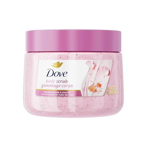 Dove Himalayan & Rose Body Scrub Exfoliates and Deeply Nourishes for Smooth, Radiant Skin 15oz | Amazon (US)