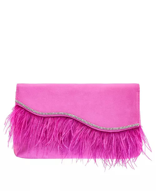 Women's Feather Flap Clutch - Macy's | Macy's