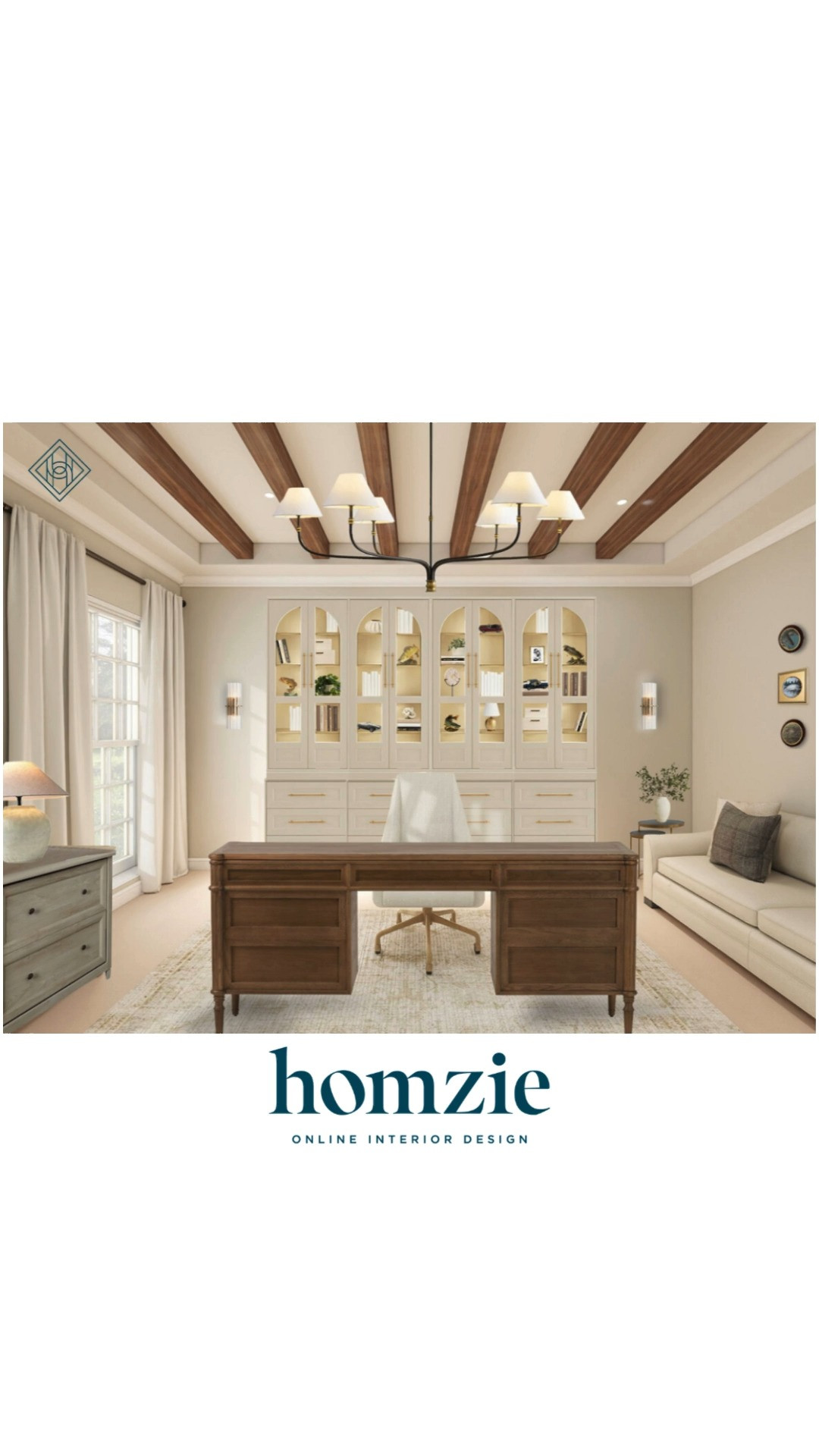 Cozy elegant neutral office design featuring rug, desk, desk chair, accent pillows, accent chairs, lighting, faux plants, decor, etc.

#LTKHome #LTKFinds #LTKFavorites #HomeStyleDaily  

 #LTKHome