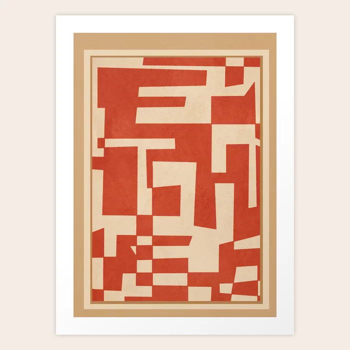 Abstract Edged Form 2 Art Print | Society6