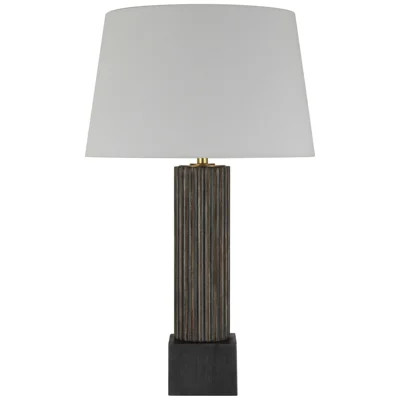 Chapman & Myers Reeve 29" Table Lamp in Vintage Carrara with Linen Shade | Wayfair North America