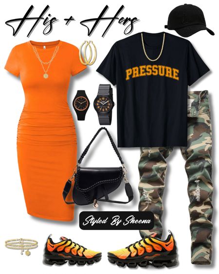 His and Hers Couple Summer Outfits


date night outfit, orange dress, men’s graphic tee, men’s jeans, saddle bag purse, black watch, black baseball hat, Nike sneakers, spring outfit, men’s ootd Amazon Outfits

#LTKstyletip #LTKshoecrush #LTKitbag