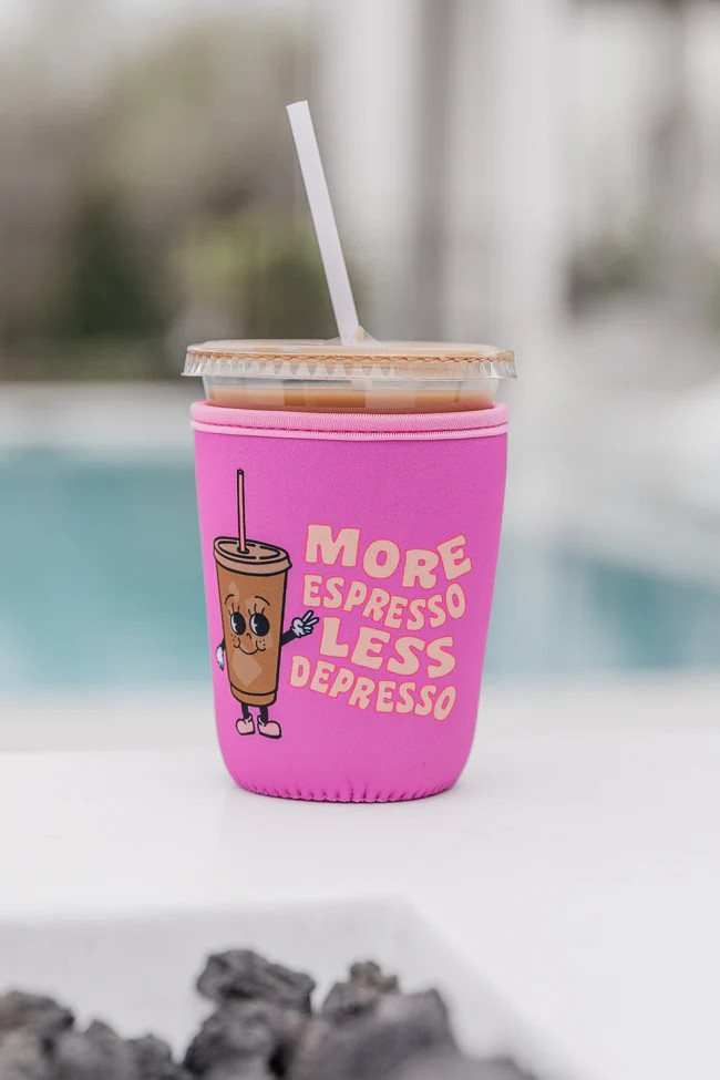 More Espresso Iced Coffee Drink Sleeve SALE | Pink Lily