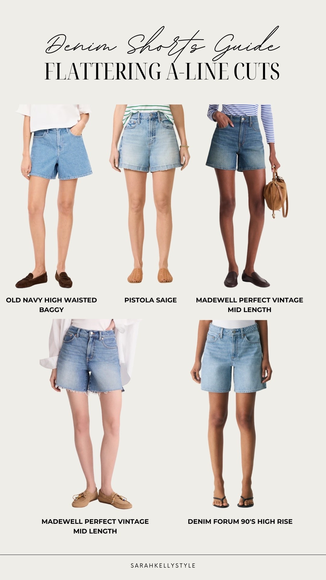 Denim shorts, redefined 👏 These A-line styles are the secret to a flattering, easy fit—especially if you want coverage without sacrificing style. We rounded up the best pairs at every price point, so looking chic this summer doesn’t have to be complicated (or expensive).

#LTKOver40 #LTKSeasonal #LTKootd