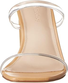 The Drop Women's Avery Square Toe Two Strap High Heeled Sandal | Amazon (US)