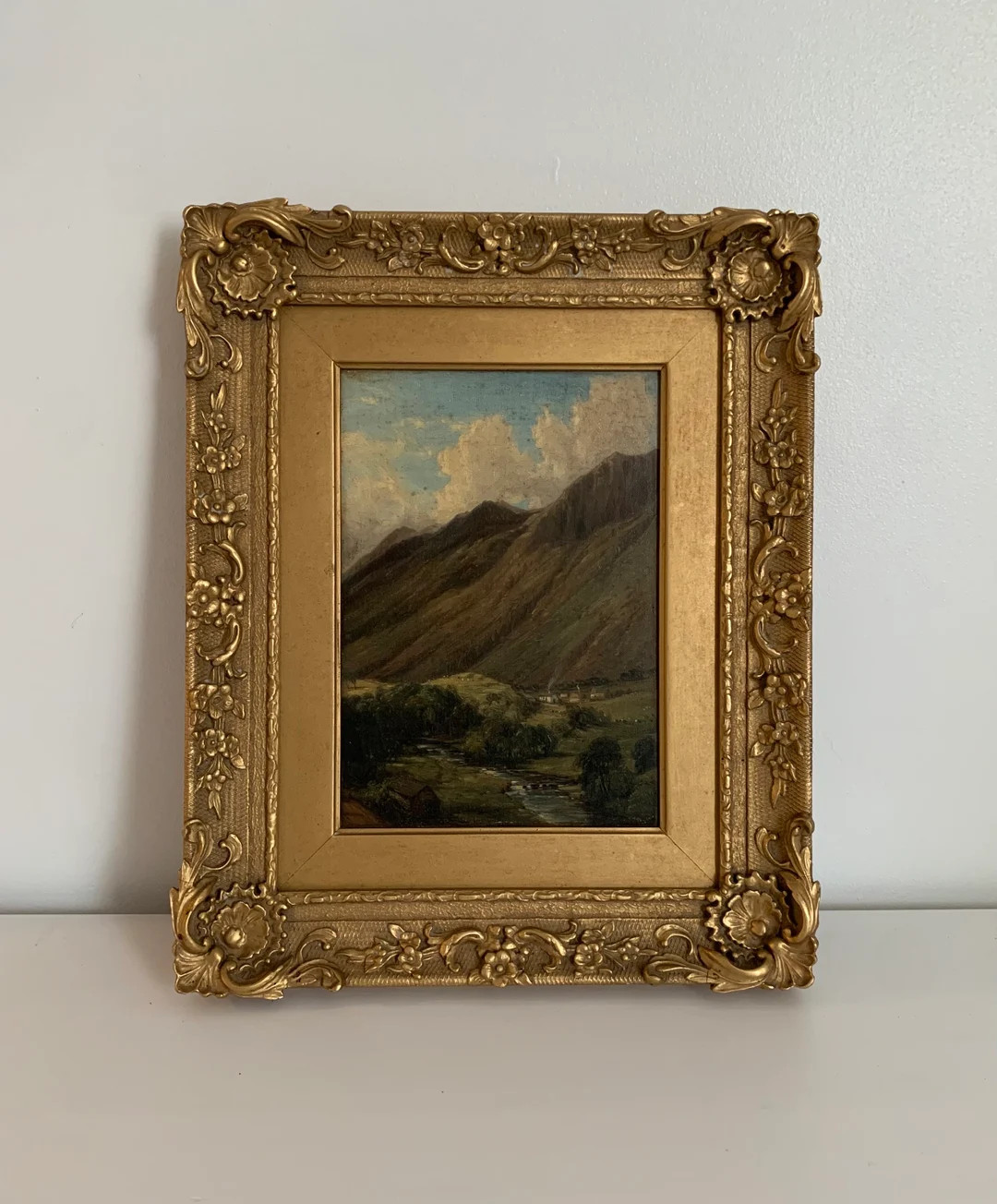 Original Antique Swiss Oil Painting of a Mountain Valley Gorge Landscape Unsigned 19th Century Ar... | Etsy (US)