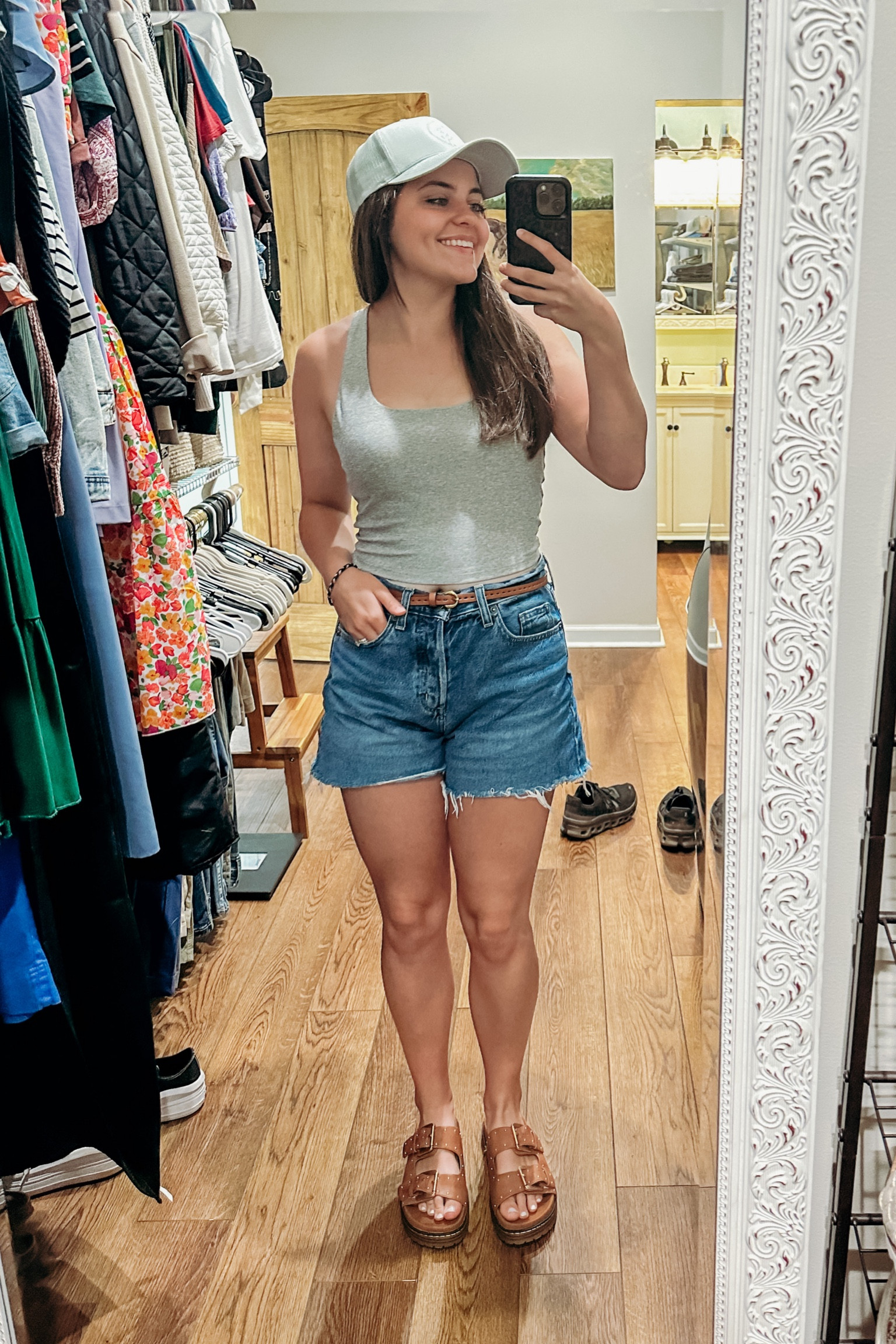 Summer fit 💛 
Shorts are 4 
Shirt M
Shoes TTS

#LTKsalealert #LTKSeasonal #LTKfindsunder50