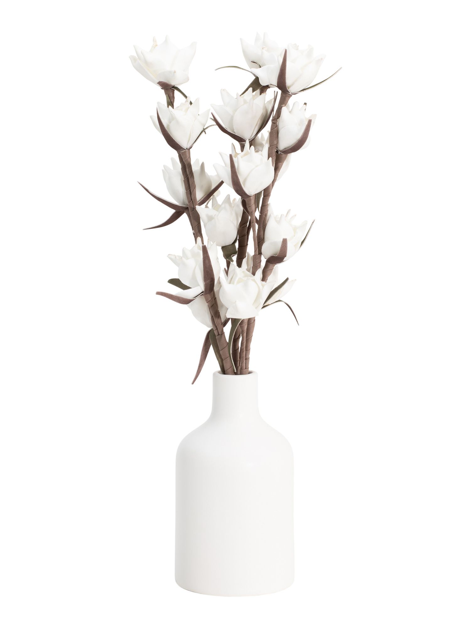 18in Magnolia In Matte Vase | TJ Maxx