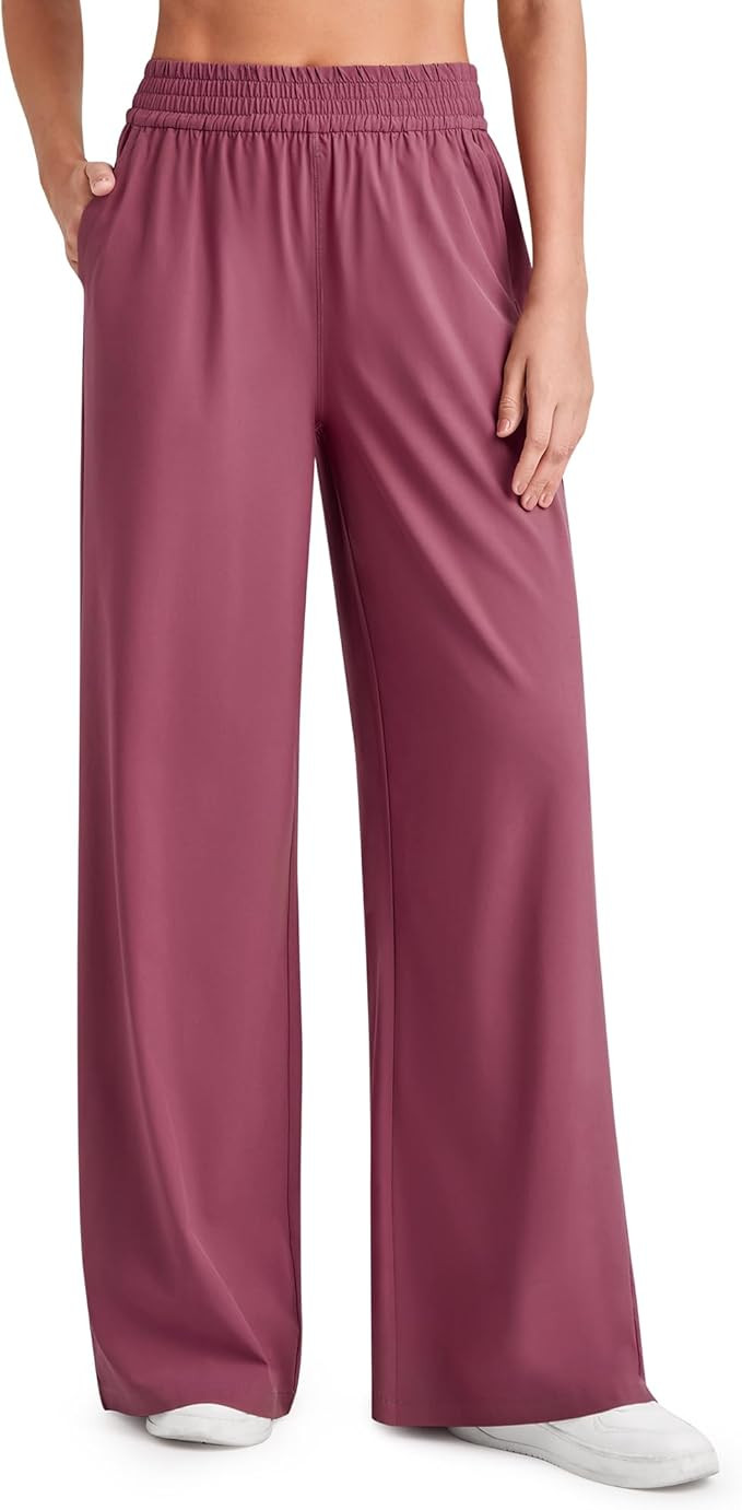 G4Free Chillwhisp Lightweight Flowy Wide Leg Pants Women Elastic Waist Palazzo Pants Summer Beach... | Amazon (US)