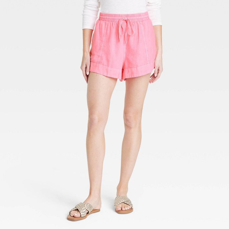 Women's High-Rise Linen Pull-On Shorts - Universal Thread™ | Target