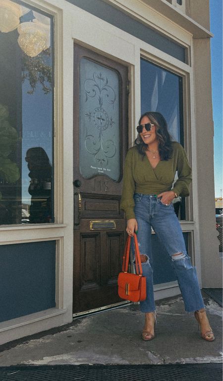 This weather is AMAZING! Find my OOTD details here. FYI- top is sold out, but they have lots of cute green options! PS I cut my jeans to fit! 

#LTKstyletip #LTKSeasonal #LTKFind
