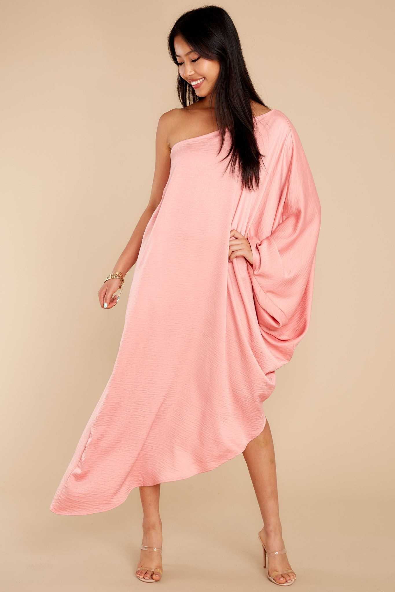 Like Royalty Peach Pink Maxi Dress | Red Dress 