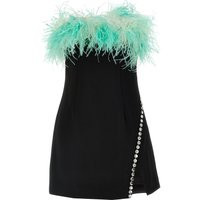 Self Portrait 'Black Sequin Feather Mini' Dress | Balardi (US & Canada)