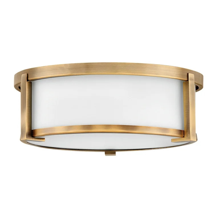 Hinkley Lighting 3241 Lowell 2 Light 13" Wide Flush Mount Drum Ceiling Fixture - Bronze | Walmart (US)