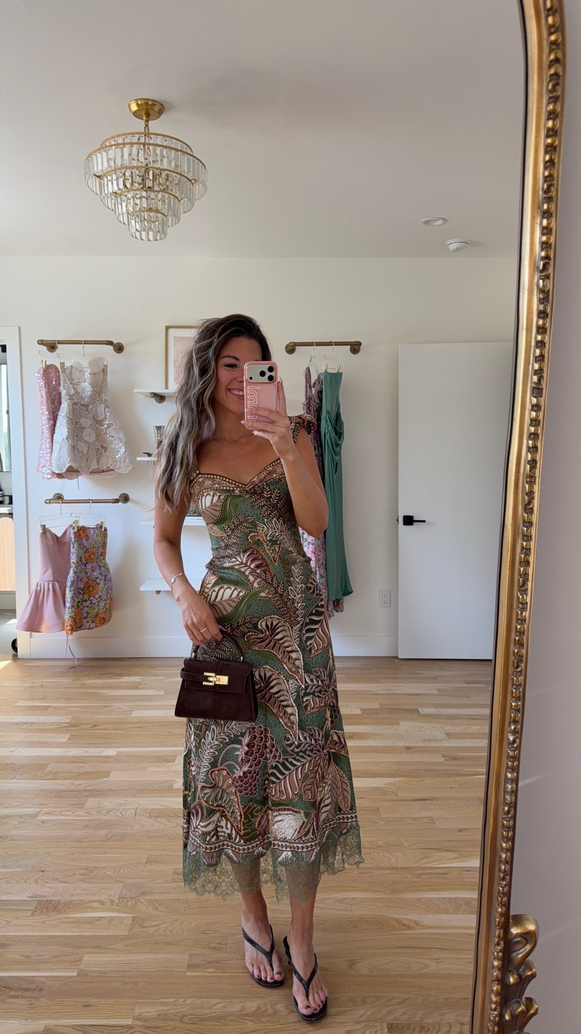 green and brown leaf-print maxi with a sweetheart neckline and cap sleeves summer wedding guest dress for every girl 💍

I’m 5’4” & wearing my usual smalls/2

electric picks: emerson20

summer wedding guest dresses, wedding guest dresses, cocktail dresses, semi-formal dresses, black tie wedding guest dresses, destination wedding guest dresses, garden party dresses, wedding guest outfit ideas, fall dresses, autumn dress, bridal shower, babydoll dress

#LTKSeasonal #LTKWedding #LTKTravel