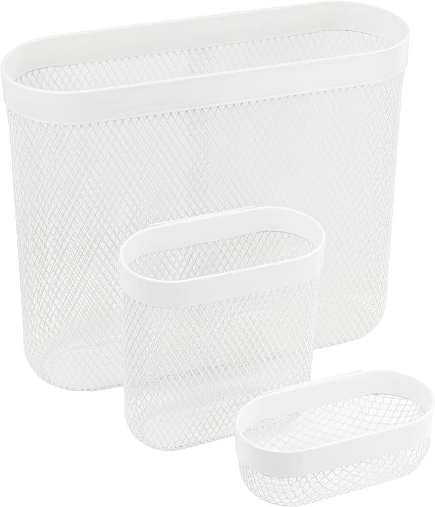 Ikea SKADIS Mesh Storage Baskets (Fits SKADIS Peg Board), White, Steel, 505.177.60 - Pack of 3, 2... | Amazon (UK)