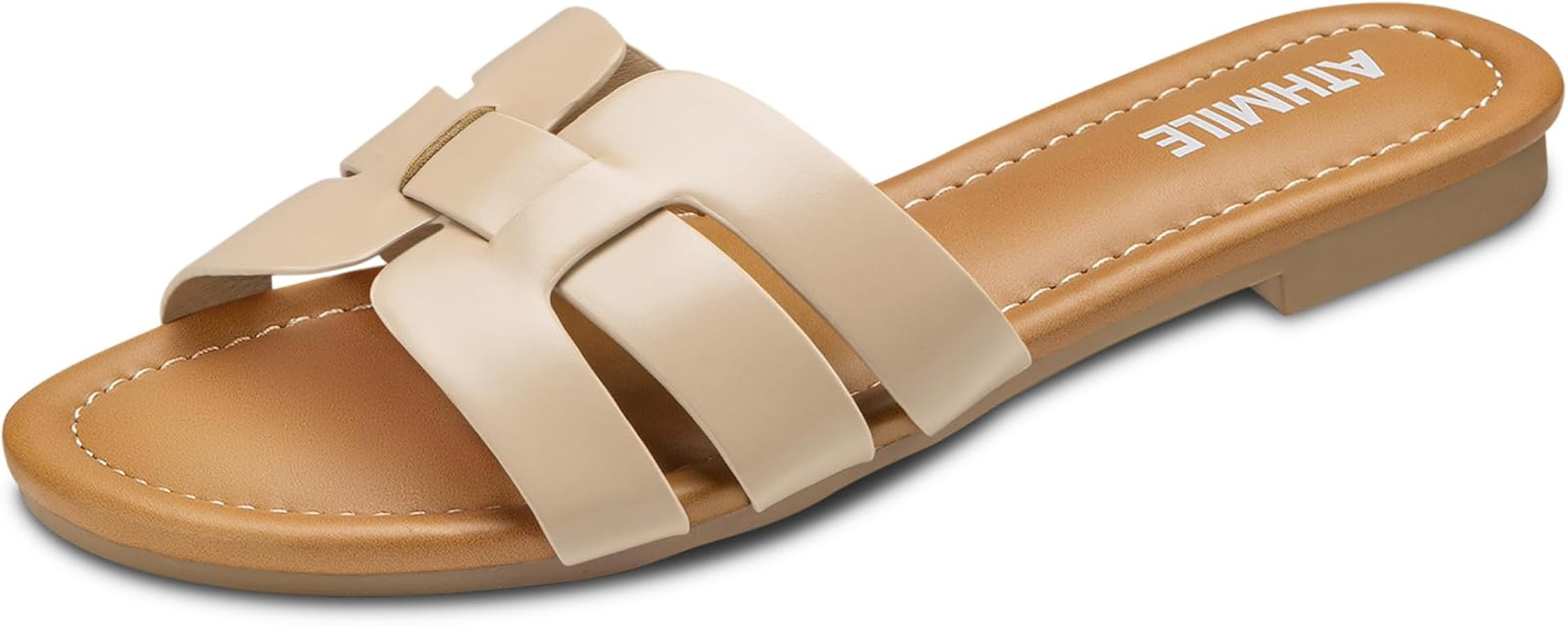 ATHMILE Sandals for Women 2025 Vacation Womens Sandals Dressy Summer Flats Sandals Women Slides f... | Amazon (US)