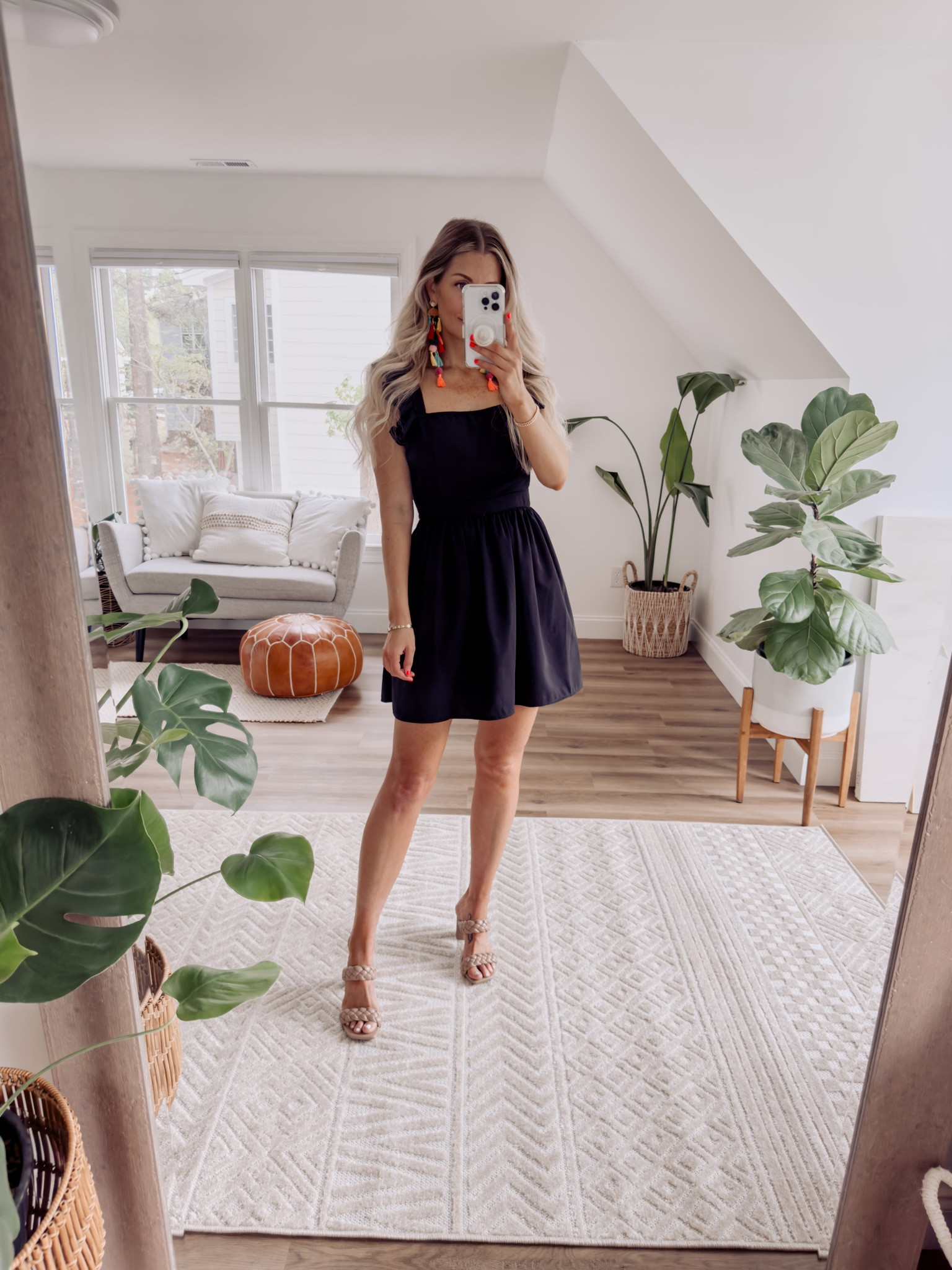 LBD little black dress from Amazon just perfect for spring or summer. Go from a day look to a night look with these droop earrings! They are super light weight and come in many color options. Wearing sz small in the dress

Day to night look - spring dress - summer dress - cocktail dress - bachelorette party - vacation dress - travel outfit - date night outfit - t-shirt dress 

#LTKstyletip #LTKunder50 #LTKtravel