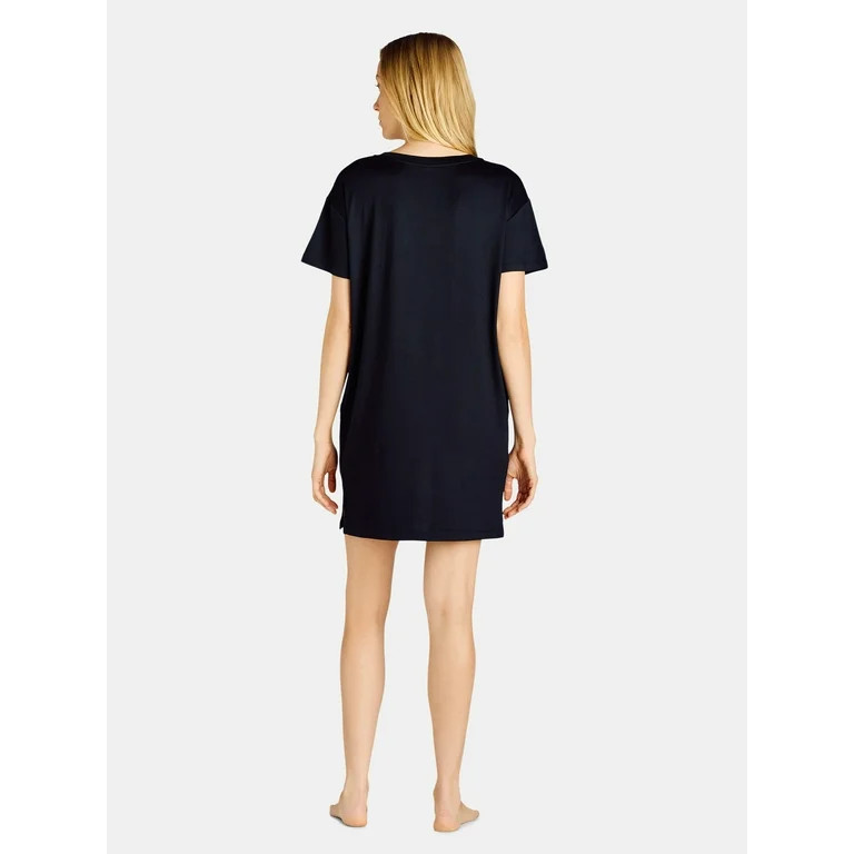 Women's Halloween Skeleton Sleepshirt Top by Way to Celebrate - Walmart.com | Walmart (US)