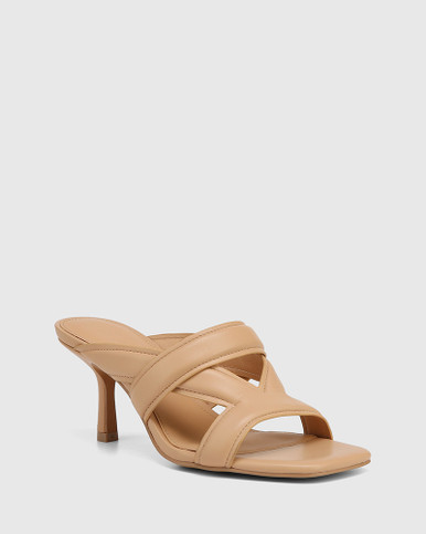 Casanova Sand Leather Stiletto Heel Sandal | Wittner