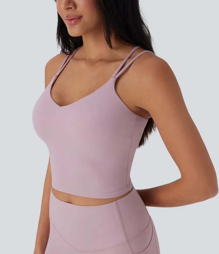 Women’s Halara UltraSculpt™ Cool Quick Dry Backless Cropped Yoga Tank Top-UPF50+ - Halara | HALARA