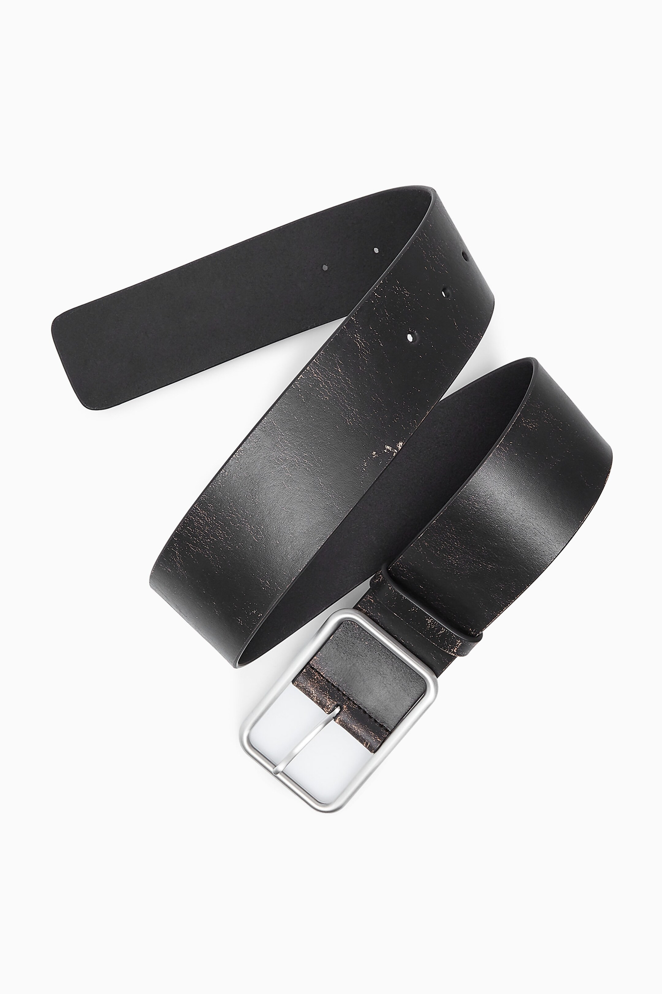 WIDE LEATHER HIP BELT - DARK BROWN | COS (AU)