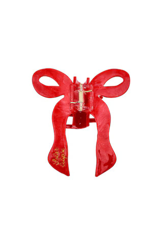 Solar Eclipse Hand-painted Coquette Bow Claw Hair Clip in Red from Revolve.com | Revolve Clothing (Global)