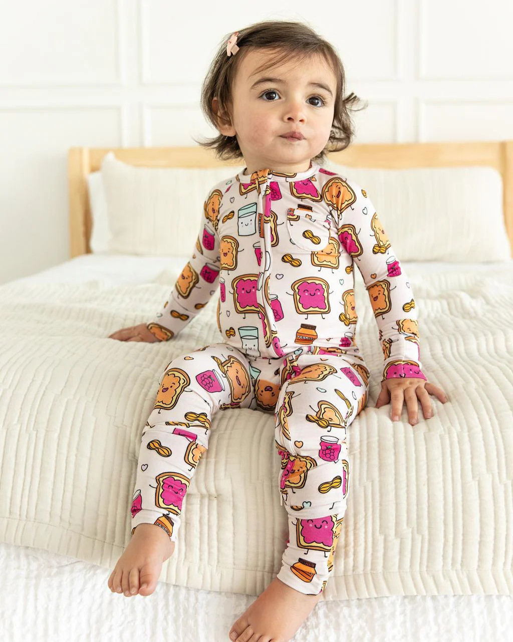 Peanut Butter Jelly Zip Romper | PB & Grape