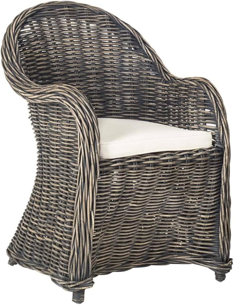 Safavieh Home Collection Callista Yellow Wicker Club Chair | Amazon (US)