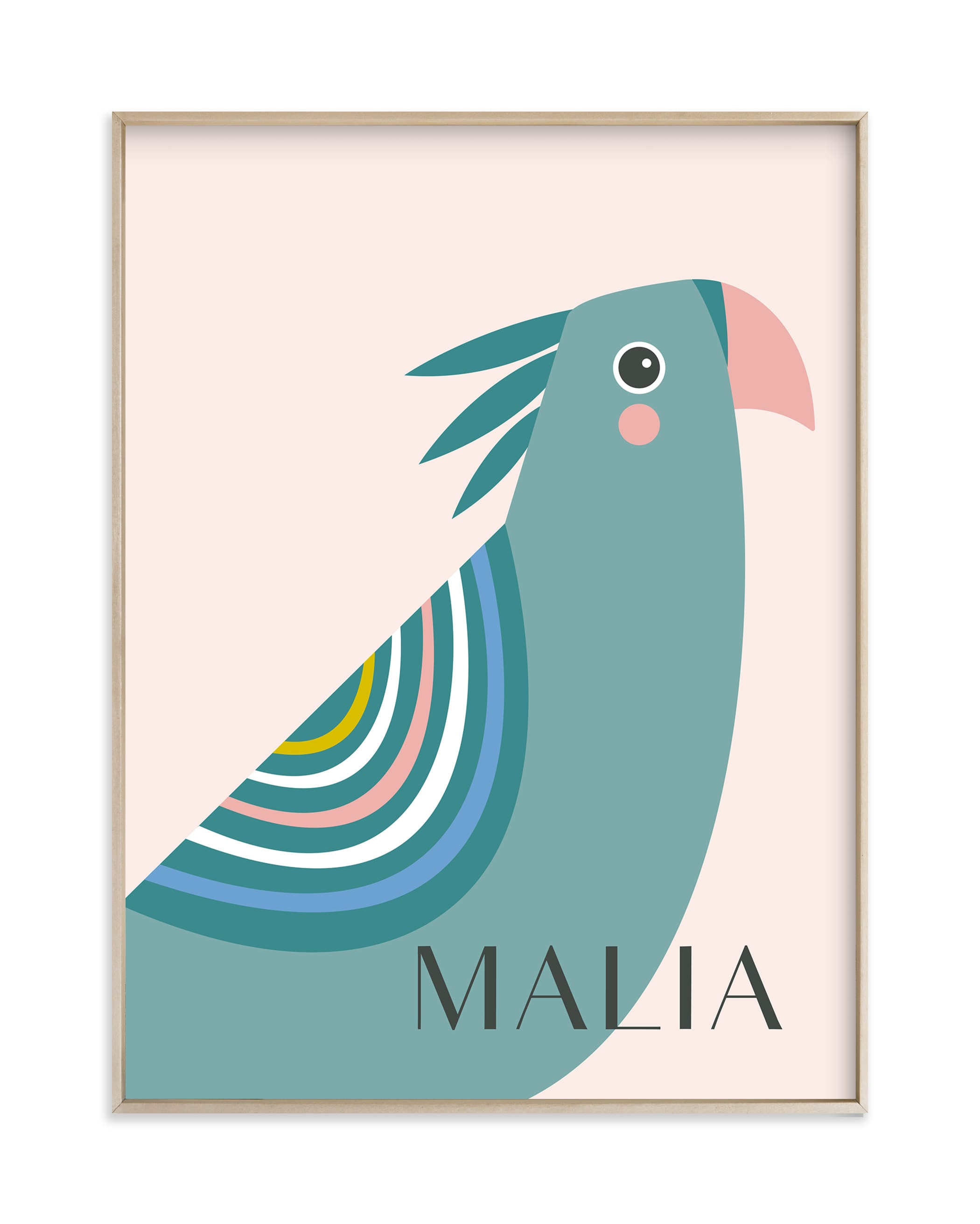 "tropical bird" - Children's Custom Art Print by Karidy Walker. | Minted