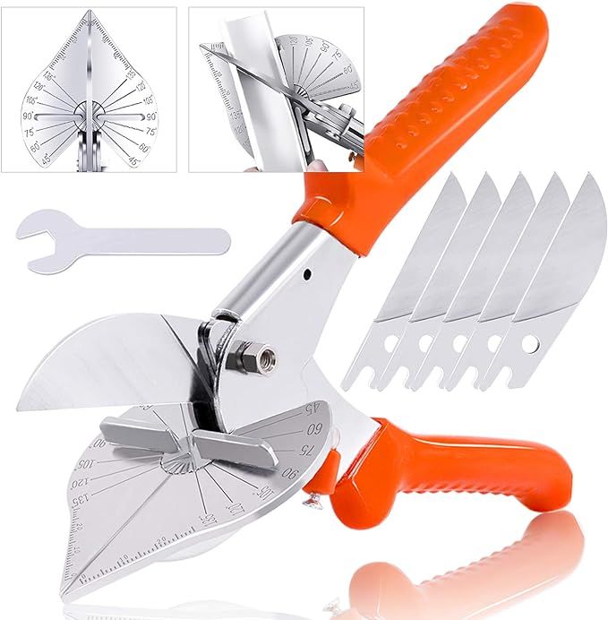 Hilitchi Upgraded Multi Angle Miter Shear Cutter Cuts 45 to 135 Degree Miter Snips Cutting Tool f... | Amazon (US)