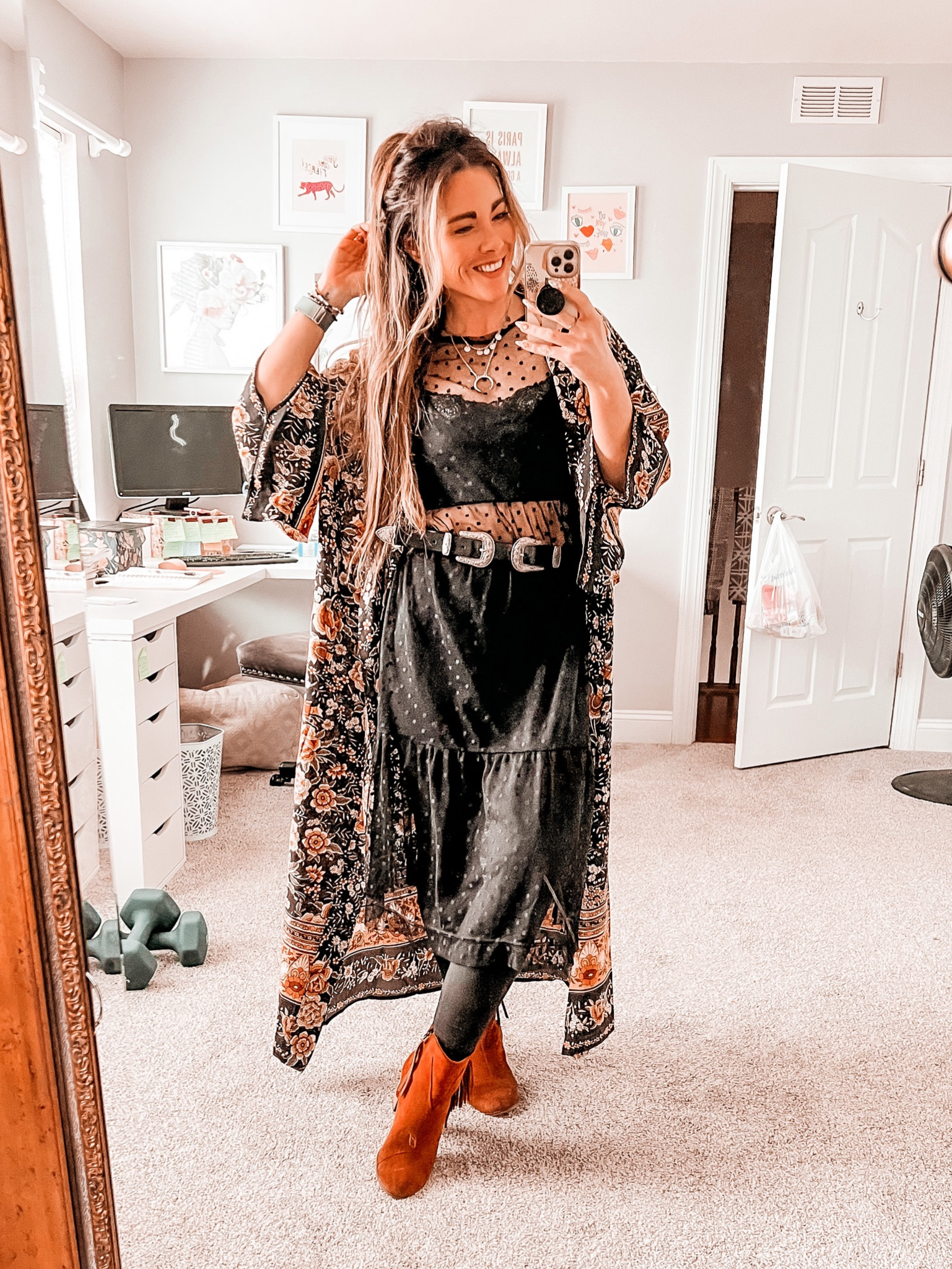 This mesh overlay dress is perfect for over a tank and bike shorts, a onesie, or a bathing suit! Also obsessed with kimonos with summer for a light layer or over bathing suits. 

Mesh dress: Medium
Kimono: Small
Fav leather leggings: Small 

#LTKSeasonal #LTKunder50 #LTKstyletip