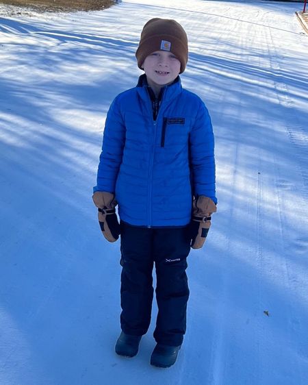 These have been the perfect snow/ice day clothes the past few days!  So glad I decided to order him some snow pants just in case it really did snow!  #designsbyali22 #kids #kidssnowgear #snowgear #snowclothes #snowpants #coldweatherclothes #boys #kidsjacket #kidsboots #salealert

#LTKfindsunder100 #LTKSeasonal #LTKkids
